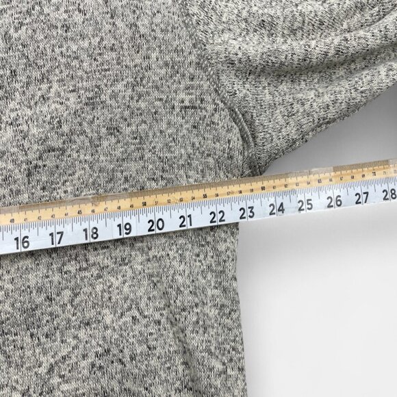 Eddie Bauer Gray 1/4 Zip Fleece Pullover Sweater Men's Large Tall LT - Picture 5 of 9